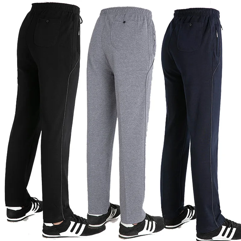 new arrival fashion Trousers Men Loose Cotton thick Casual Autumn Winter High Elastic Waist Full Length plus Size L-4XL 5XL