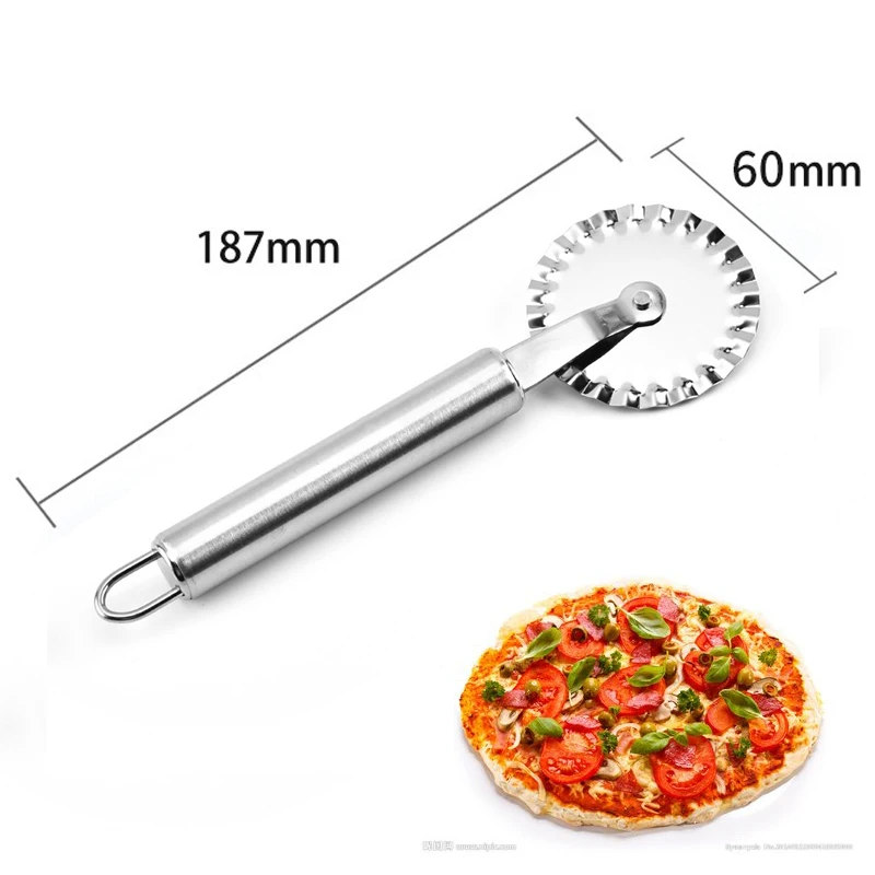 1 шт. круглый нож для пиццы из нержавеющей стали, нож для пиццы, торта, хлеба, Пирогов, круглый нож