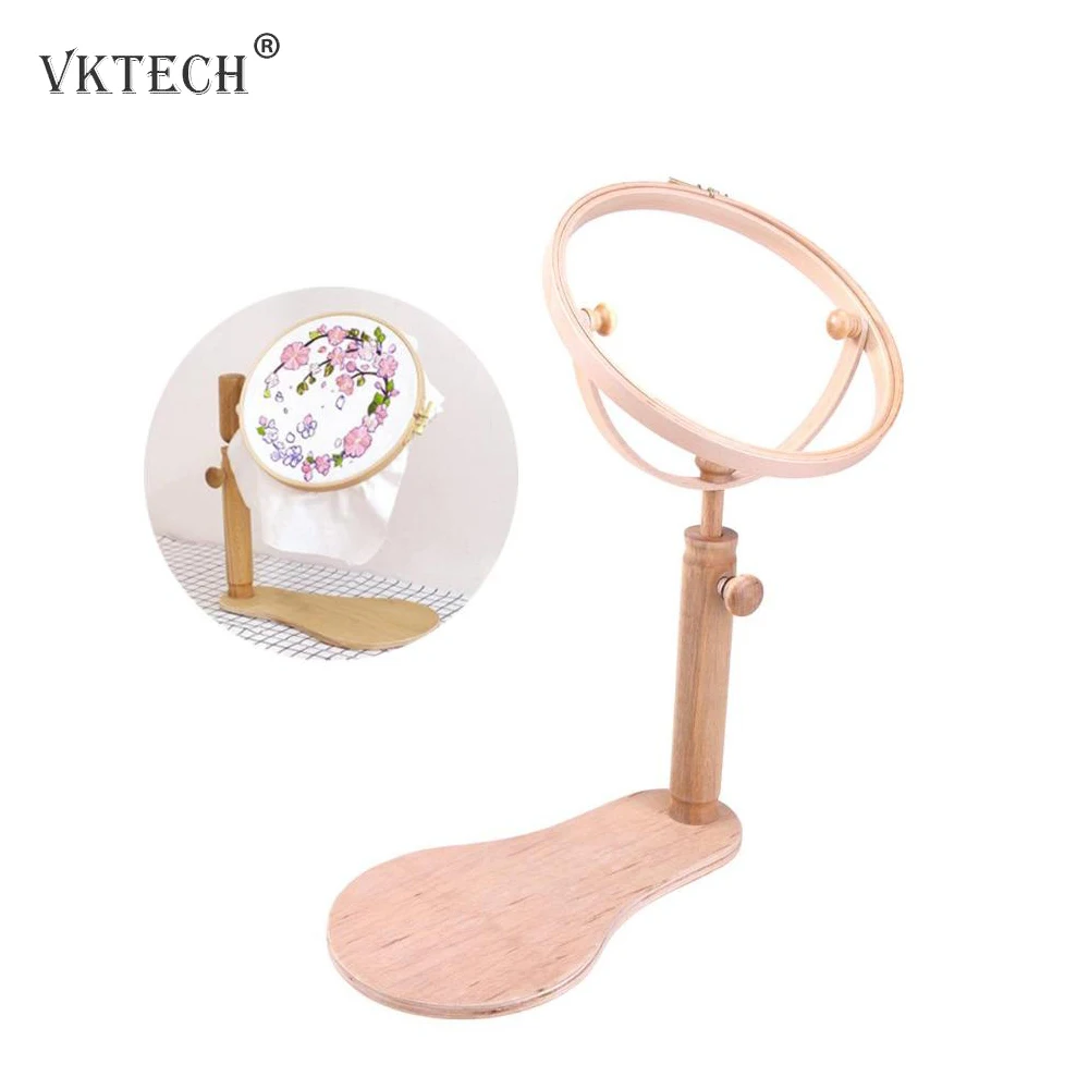 

Embroidery Stand Hoop Wood Embroidery Cross Stitch Hoop Set Embroidery Hoop Ring Frame Adjustable Sewing Tools