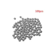 Nuovo 1 Bag/100 Pcs Slingshot Acciaio Inox Perline 4 Millimetri Perline Professionale Tattico Catapulta di Caccia Esterna di Tiro Potente Accessori