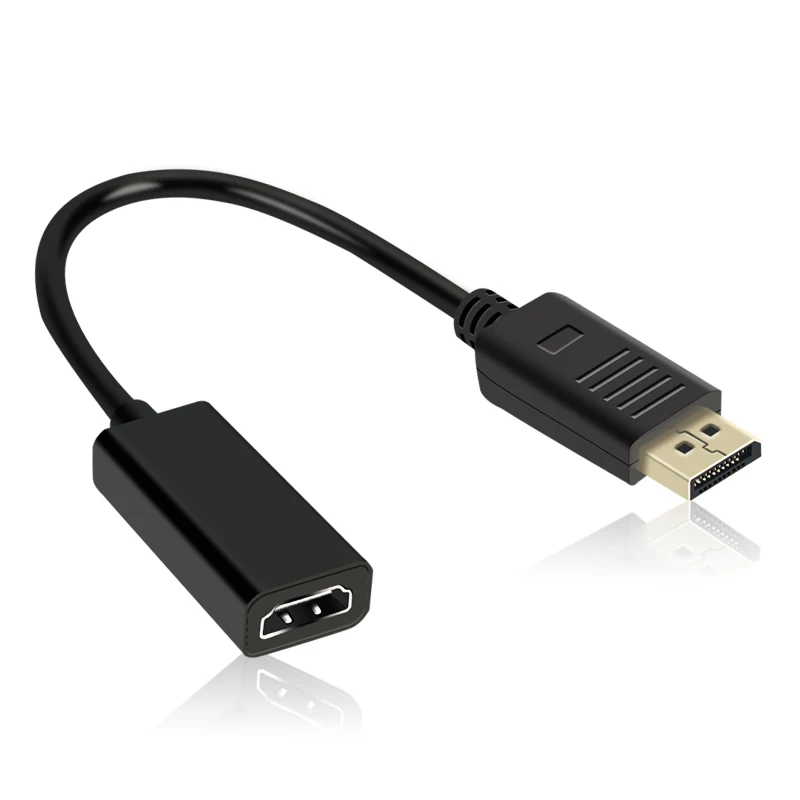 DP к HDMI адаптер дисплея Порт мужчин и женщин HDMI кабель конвертер адаптер для проектор дисплей ноутбука ТВ 4K* 2K 1080P - Цвет: 1080P