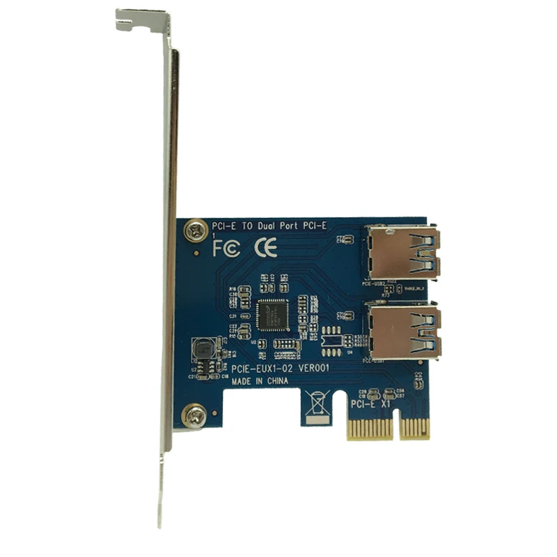 2 слота PCI E 1 Express 16X слот Внешняя Райзер карта адаптер плата PCIe порт множитель