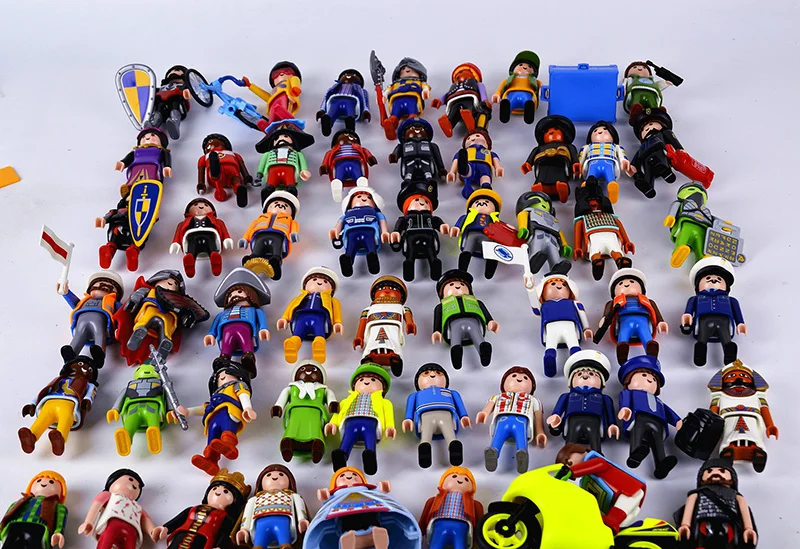 5PCS Playmobil Figurines Fille Enfant Mini Action Figure Toys 3CM