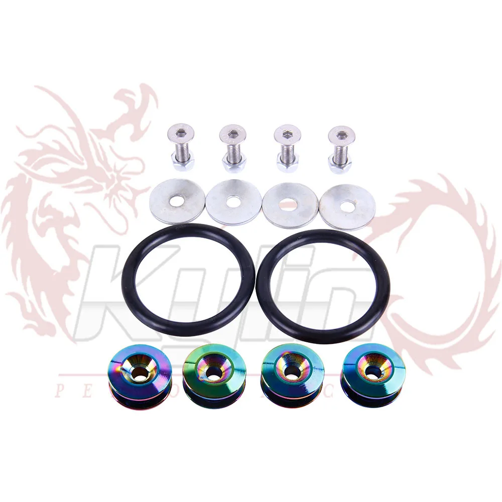 

KYLIN -NEO CHROME Quick Release Fasteners are ideal for front bumpers rear bumpers trunk hatch lids N-EA013-NC