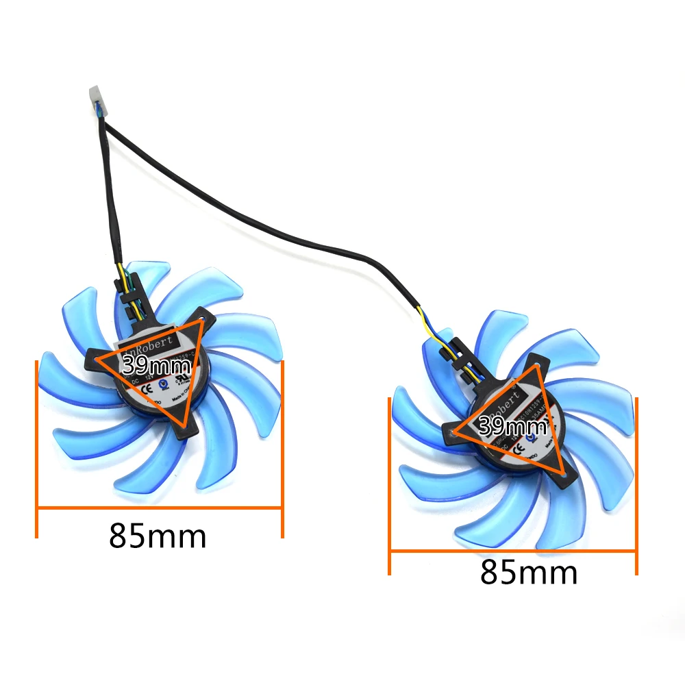 85 мм FDC10U12S9-C 4PIN RX480 охлаждающий вентилятор GPU для его RX 470 IceQ X2 Turbo 4 Гб RX 470 IceQ X2 OC 4GB RX474 RX570 RX574 RX580