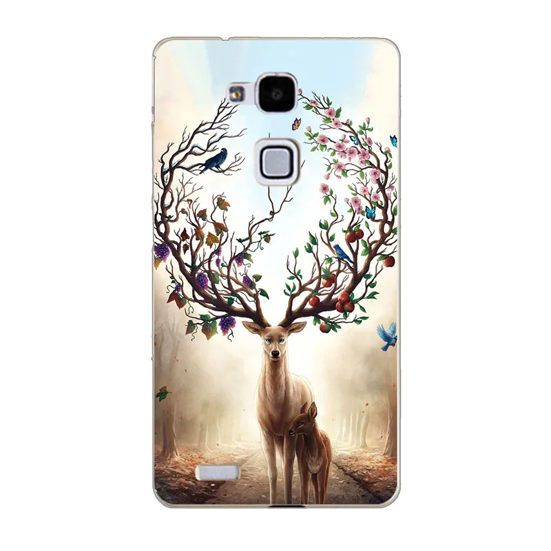 Мягкий ТПУ чехол для huawei ascend mate 7/mate 7 Чехлы Coque для huawei ascend mate 7 рельефный чехол с принтом для huawei mate 7 6,0" - Цвет: ZX33