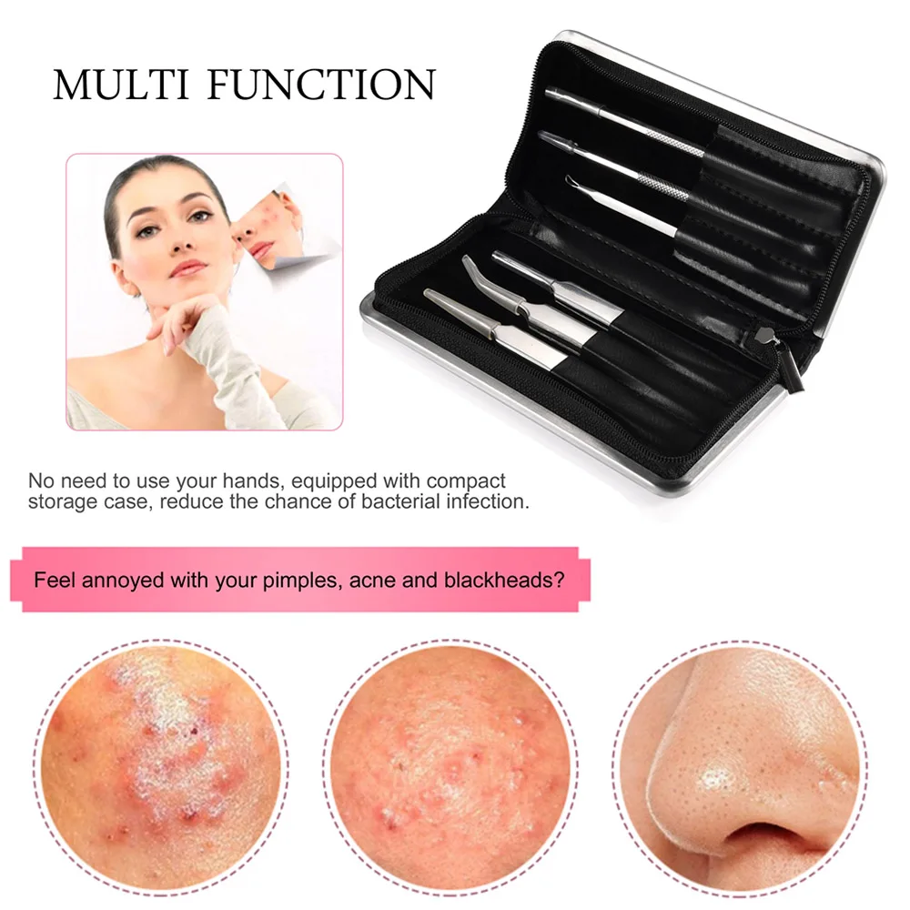 Tooltoo пор инструмент для очистки лица Extractor 6 шт. Acne удаление угрей прибор удаления