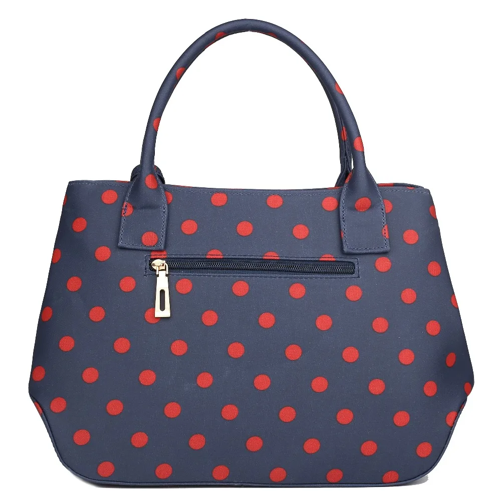 Casual Las And Structured Matte Dot Print Oilcloth Shoulder Casual Las And Structured Matte Dot Print Oilcloth Shoulder Bag Satchels Handbags Crossbody Bags Polka 5 Color In Top Handle From Luggage