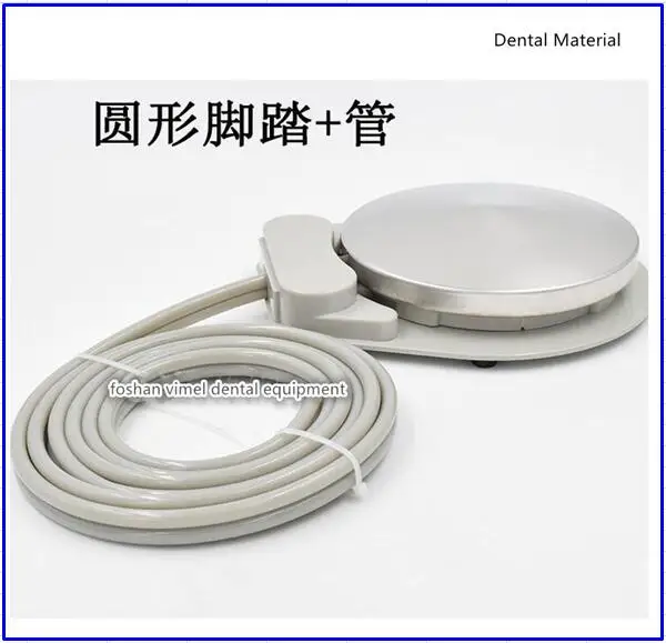 

Dental 2 holes foot control switch with tube pedal Dental Valve dental materials dental chair unit