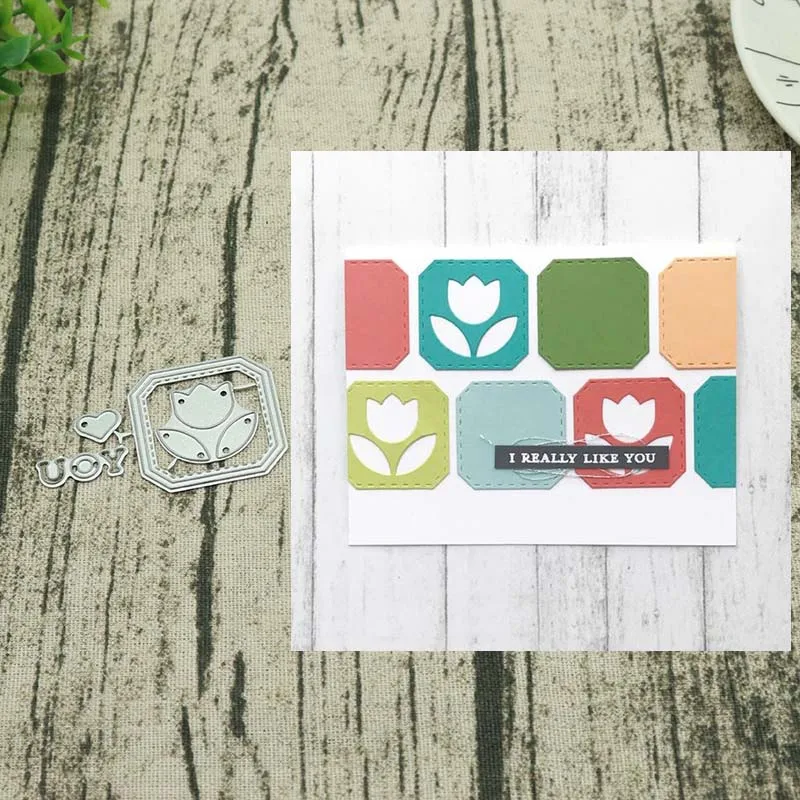 

Flower metal cutting dies DIY Stencil Decorative Scrapbooking Craft Card stencils template