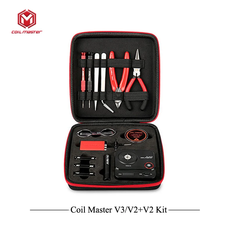 Обновление катушки Master V3 DIY Kit все-в-одном CoilMaster V3+ электронная Сигарета RDA атомайзер катушка инструмент сумка аксессуары Vape вейпер