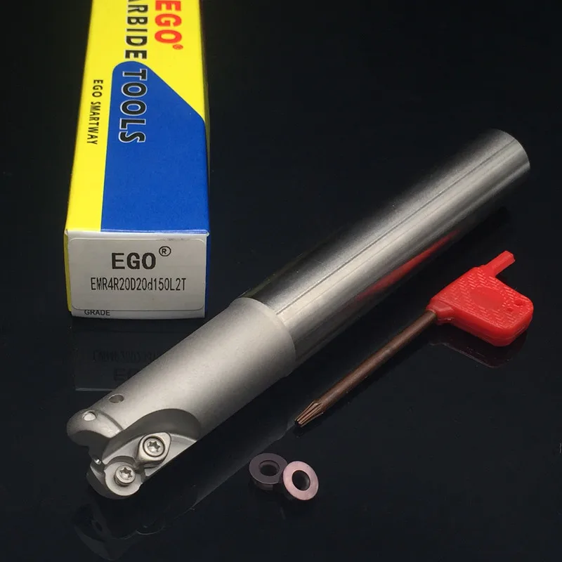 

EMR4R20D-20d-160-2t indexable End Mill,R5 Milling tool Holder for CNC Milling Machine,150mm Length, for Inserts RPMW0802