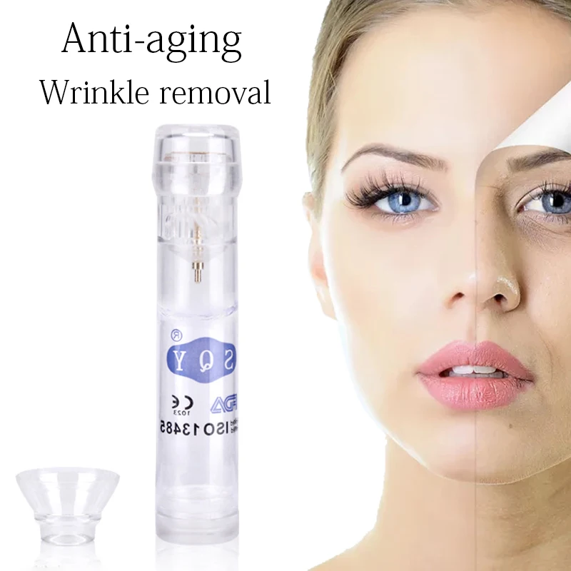 

2019 Nano Roller Microneedle Derma Stamp Pen Skin Care Titanium Golden Derma Roller For Facial Care 20 Pins Hydra Needle
