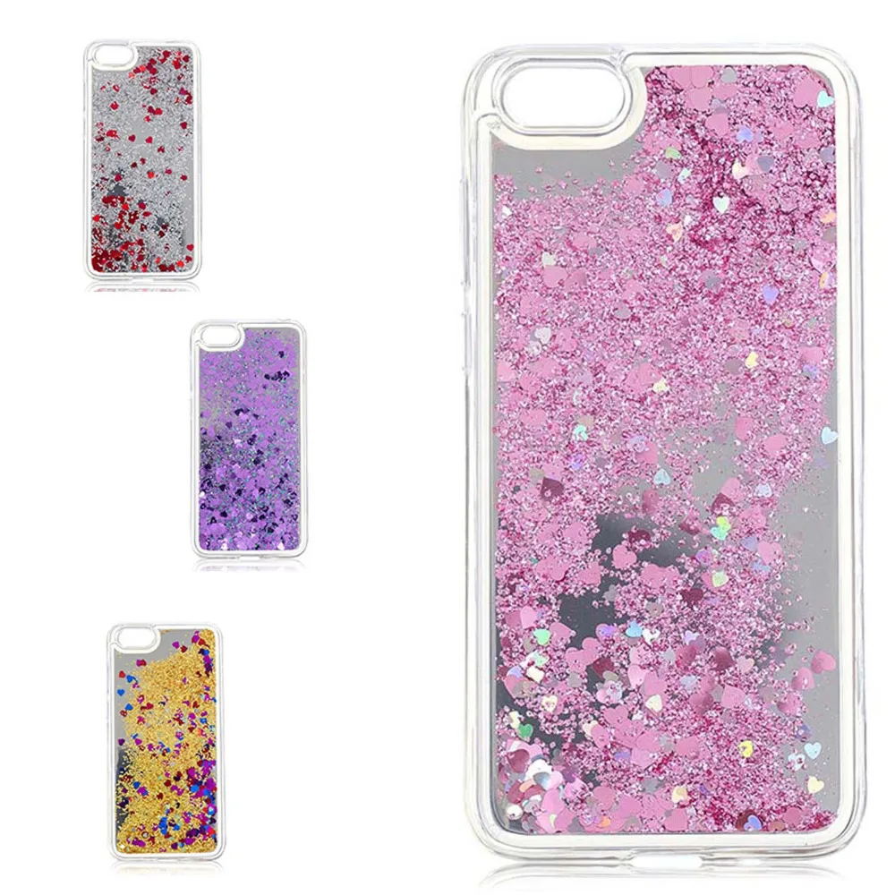 

Quicksand Design For HUAWEI Y5 Y6 2018 P smart 7s Honor 10 7A Huawei case cover Liquid Glitter Dynamic Soft TPU phone CASE