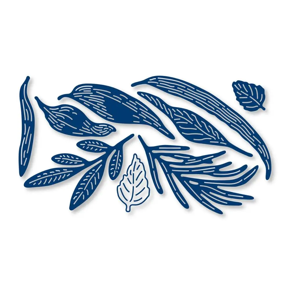 

Swovo Lace Pressed Rose Leaves Die Metal Cutting Dies Stencils DIY for Scrapbooking Paper Card Craft Embossing stamps and dies
