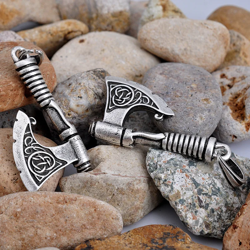 

Antique Silver Axe Pendants futhark Norse viking pagan Jewelry drop shipping 1pc