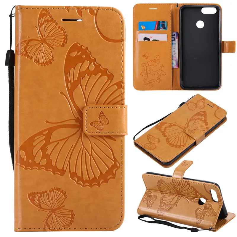 Wallet Case Cover For Huawei 7X Leather Flip 3D Butterfly Case For Huawei honor 7X Case For Huawei Honor 7X Mobile Phone Case  (14)