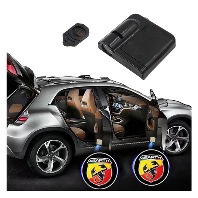 

2pcs for ABARTH LED Car Door Welcome Light Logo Projector for Abarth