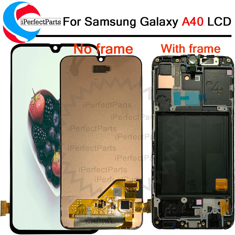 

Super AMOLED For Samsung Galaxy A40 A405 A405FM A405DS Display Touch Screen Digitizer Assembly For Samsung A40 lcd