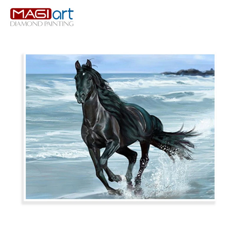 

Diamond painting accessories,Diamond embroidery,5D DIY mosaic Diamant, picture of rhinestones,full round daimond Horse ZMA051