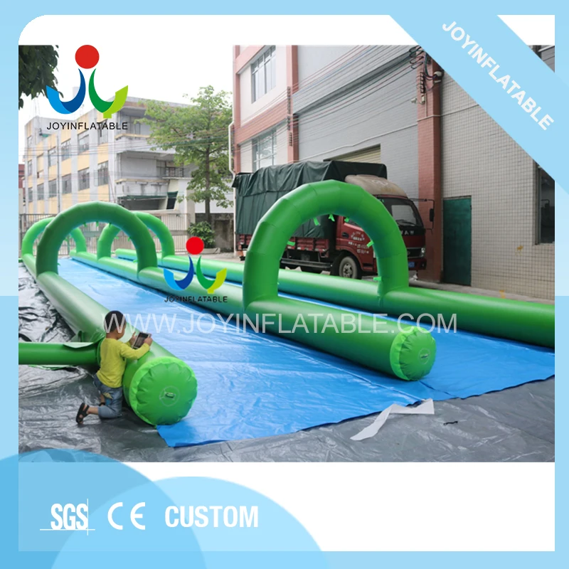 

Outdoor 200X6m Funny City Inflatable Slip Water N Slide with Two Lanes
