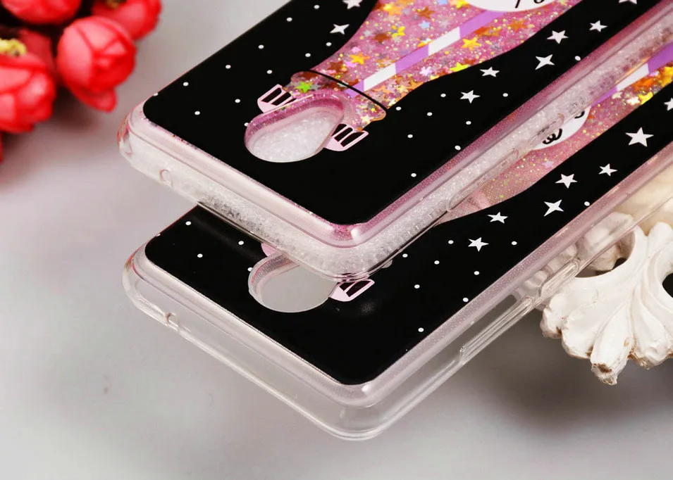 WHAY Cases for Meizu M5 Note Case Glitter Cute Bottle Dynamic Liquid M5Note Cover for Meizu M5Note Case M5 Note Silicone Funda (2)