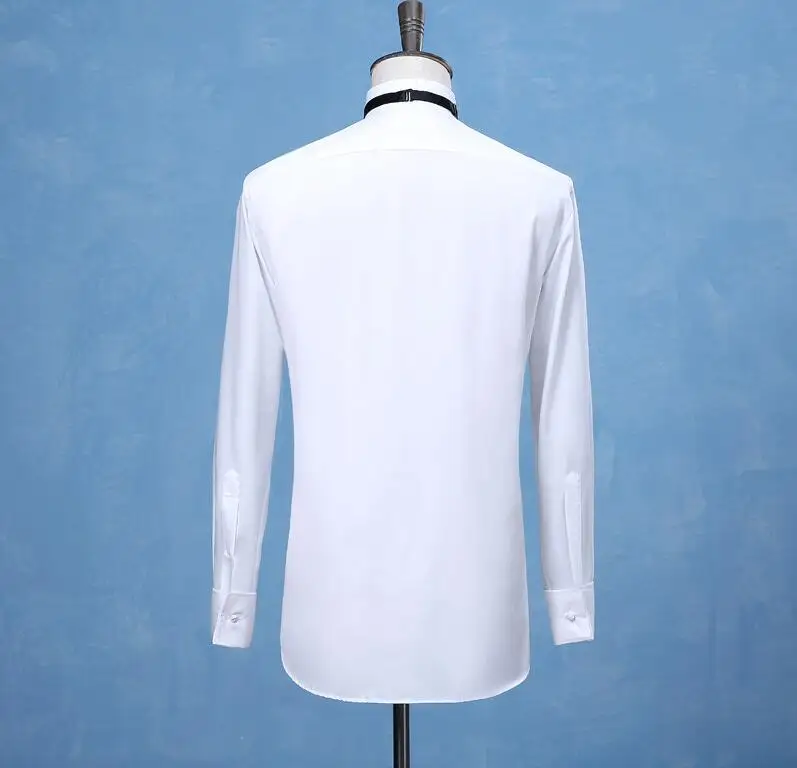2019 New Fashion Groom Tuxedos Shirts Best Man Groomsmen White or Black Men Wedding Shirts Formal 2