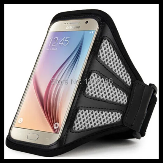 Для Samsung Galaxy S6 сетка дыхание отверстия сотовые телефоны Бег Спорт повязки пояса Сумки чехол наушники