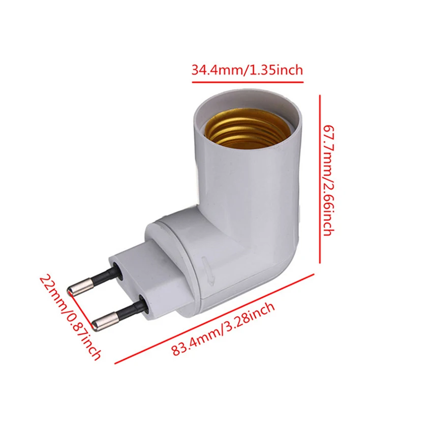 1 шт. E27 муфтовый стыковочный переводник в ЕС переходник с питания ВКЛ-ВЫКЛ переключатель управления