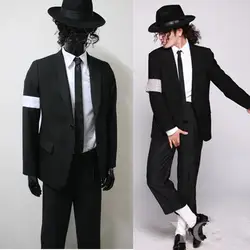 Плюс Размеры XXS-3XL, МД Майкл Джексон черный опасных плохой костюм обтягивающие блейзеры верхняя одежда полный набор для любителей подарок