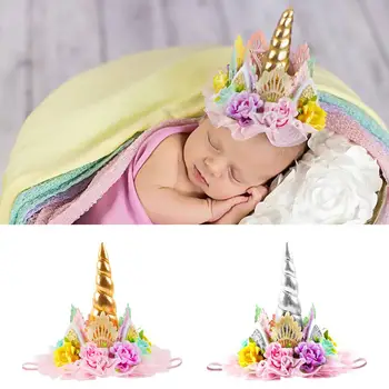 

Fengrise Happy Birthday Party Hats Unicorn Hat Lace Flower Crown Birthday Party Decor For Kids Unicornio Party Favors Gift