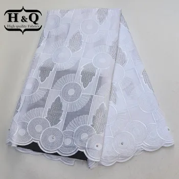 

H&Q Hot Sale Swiss Cotton Lace Fabric Latest Design African Lace Fabric 5 yards/pcs Swiss Voile Lace in Switzerland For dress