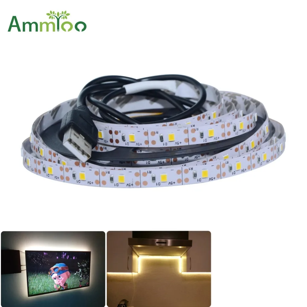 

SMD 2835 RGB USB LED Strip light DC 5V LED light Ribbon Tape 1M 2M 3M 4M 5M Decoration lamp For Stair PC TV Background Lightings