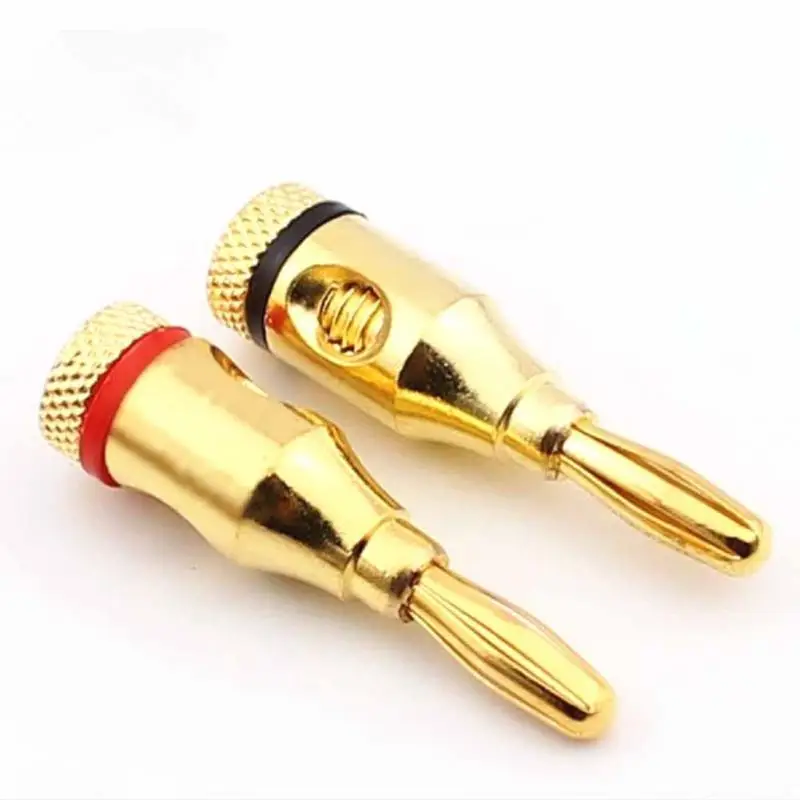 

20pcs Plug Connector Gold plated Musical Speaker Cable Wire Screw Banana Plug Connector