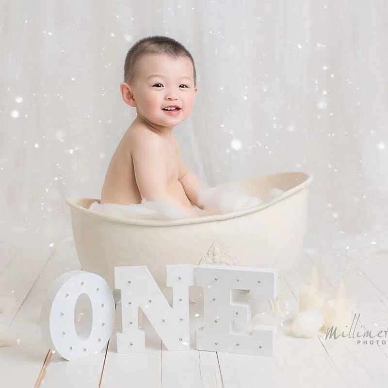 Newborn Photography Props Iron Shower Bathtub photo shooting bathtub prop creative lovely newborn baby and girl