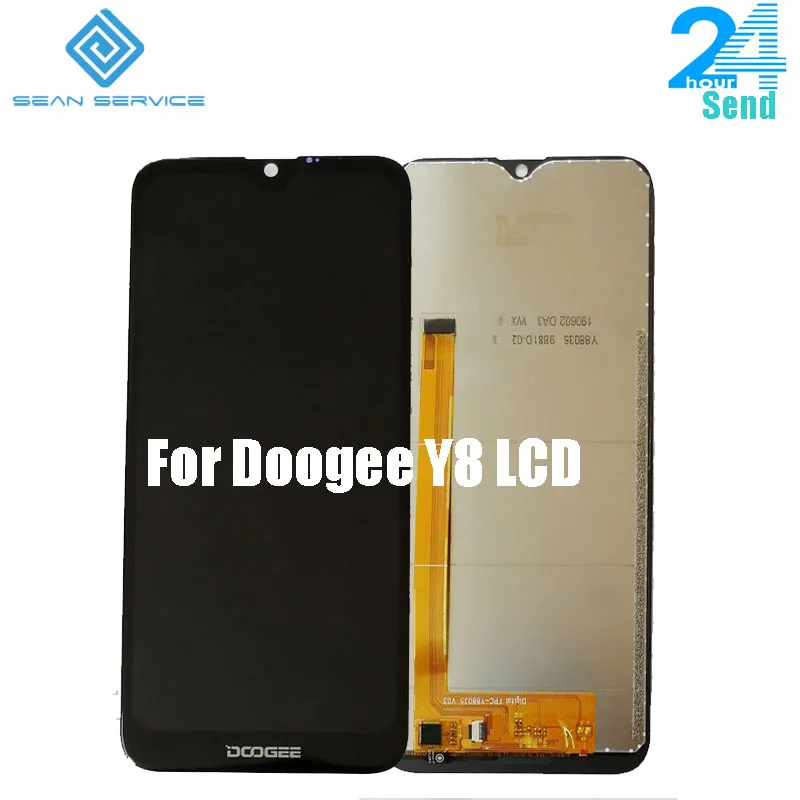 Для оригинального Doogee Y8 ЖК-дисплей+ кодирующий преобразователь сенсорного экрана в сборе Замена+ инструменты Y8 телефон 6," FHD 19:9 полный дисплей