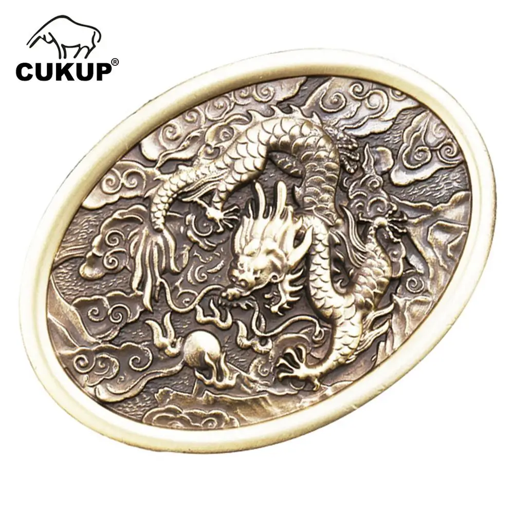 CUKUP 2018 новые дизайнерские брендовые ремни с пряжкой DIY 3D Дракон латунные пряжки в