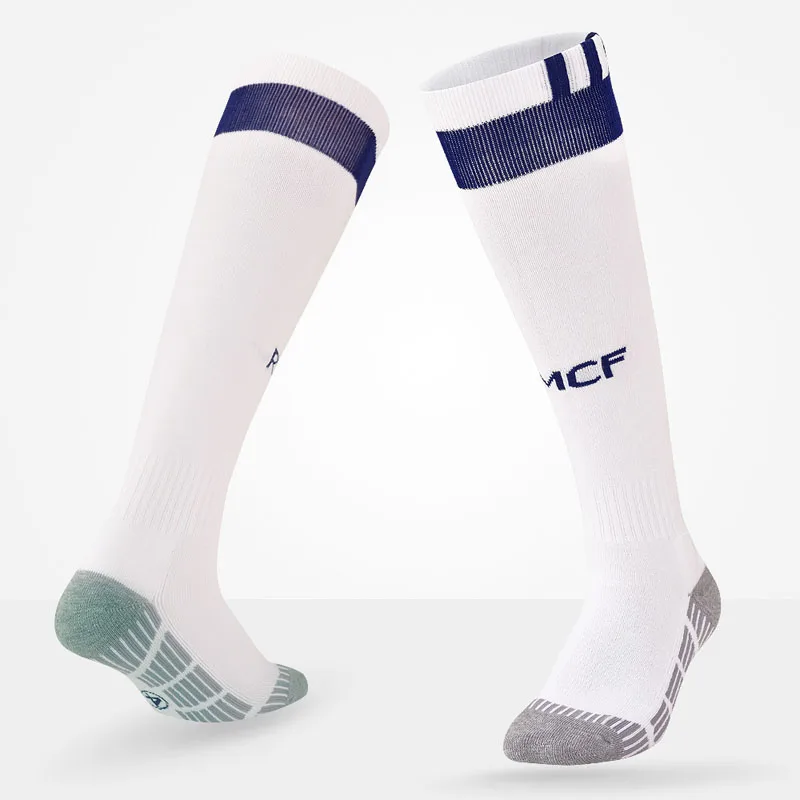 أندية كرة القدم المهنية فريق rmcf سميكة الدافئة الجوارب الركبة عالية تدريب طويل الجورب الجوارب الرياضية كيد الكبار