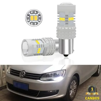 

No Error White P21W 1156 LED Bulbs for Volkswagen VW Sharan MPV LED DRL Daytime Running Lights 2010 2011 2012 2013 2014 2015