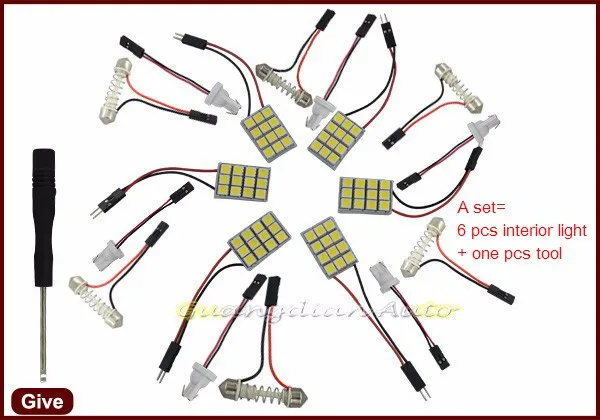 Tcart, 6 X, светодиодный, яркий, для автомобиля, с картой интерьера, купольные, дверные огни, комплект, посылка, для toyota Wish, аксессуары, 2004