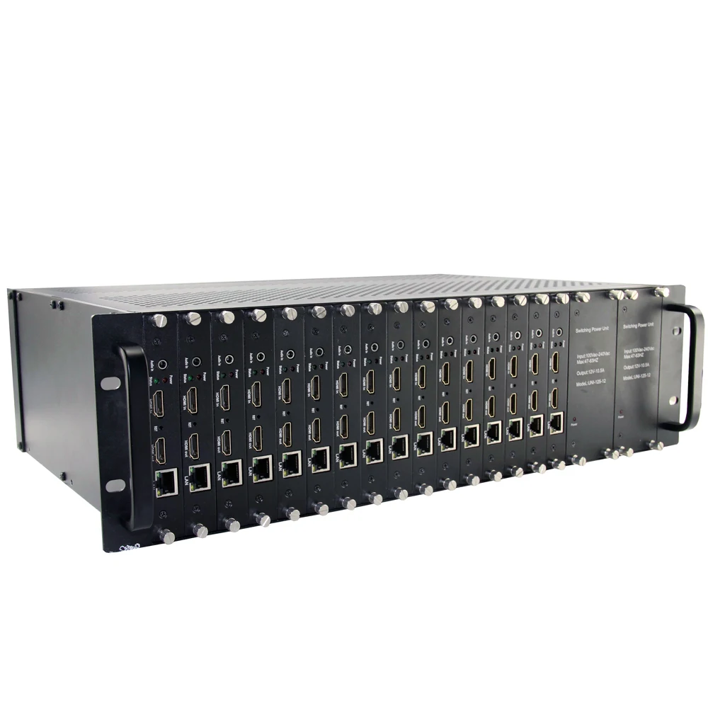 3U Rack HEVC 16 Channels HDMI To IP Video IPTV Encoder H.265 H.264 Live Streaming Broadcast RTMP RTMPS Encoder 3U Rack HEVC 16 Channels HDMI To IP Video IPTV Encoder H.265 H.264 Live Streaming Broadcast RTMP RTMPS Encoder