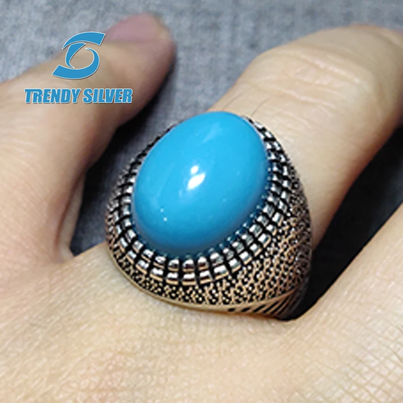 Серебро 925 fine jewelry человек кольца мужские аксессуары бирюзовый драгоценный камень натуральный черный оникс Агат тигровый глаз TCR434