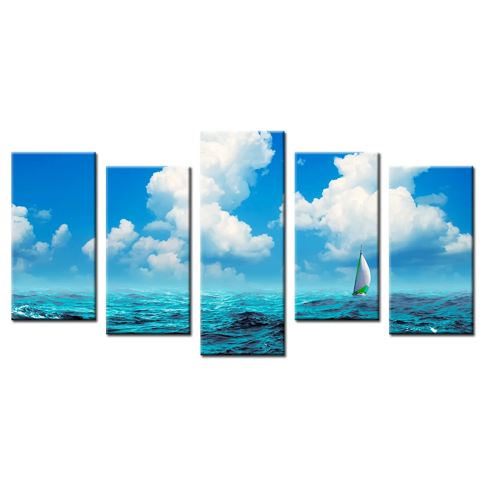 

Wall Picture Canvas For Home Decor Sailboat Sailing On Sea Wall Art Picture Home Decoration Paints Poster Canvas 3pcs/Set