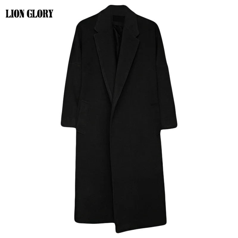 Зимнее длинное шерстяное пальто для мужчин s Abrigo Lana Chaqueta Larga Hombre, повседневное зимнее пальто Manteau Homme, зимнее шерстяное пальто, мужской Тренч