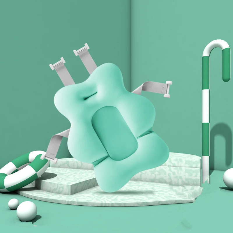 Портативный детский коврик для ванной и ванны с мультяшным рисунком, безопасная подушка для ванной, Мягкий Нескользящий Коврик для ванной - Цвет: G-green