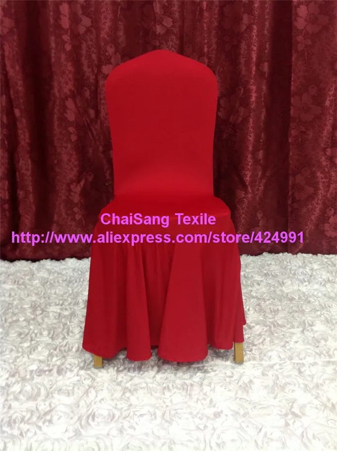 10 шт Экстра плотная большая окантовка для банкета элегантные Лайкровые чехлы на стулья для украшения свадебных мероприятий - Цвет: Red