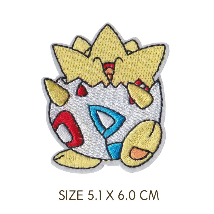 1Pc New Arrival Pikachu Characters Rick and Morty Patch Embroidered Applique Iron On Patch design DIY Sew Iron On Patch Badge