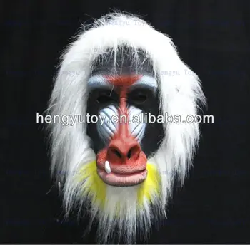 

Adult Latex Baboon Primate Monkey Ape Zoo Jungle Animal Costume Theater Mask