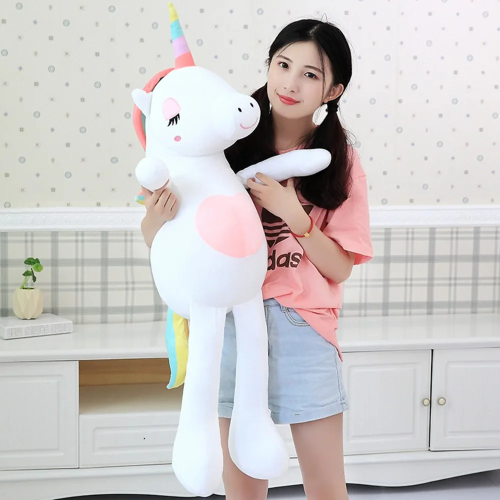 unicornio almofada arco-íris cavalo dormindo brinquedos fofinhos