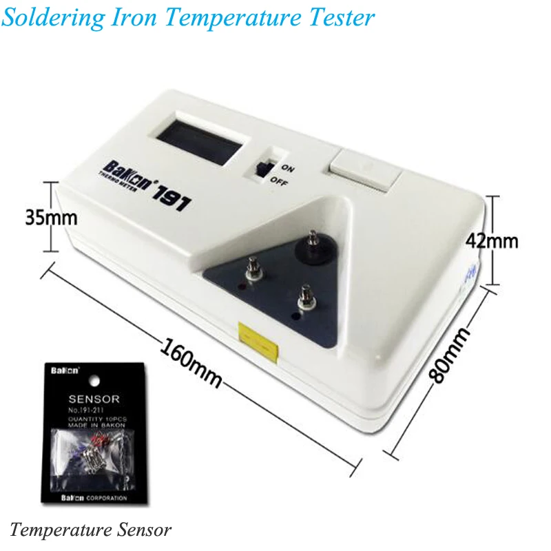 Цифровой паяльник советы термометр температура тестер приборов для паяльника + 2 шт. датчики BK191